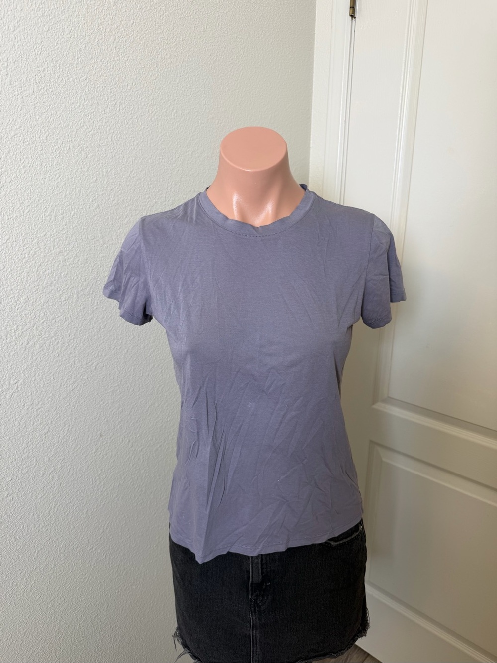 Vince Pima Cotton Classic Crewneck T-Shirt Lavender Sz S